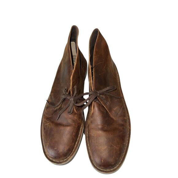 Clarks Bushacre Mens 11.5 M Brown Casual Outdoor Ankle Leather Chukka Boot 15522 - Picture 5 of 11